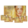 Lotus Herbals Cosmetics Radiant Gold Cellular Glow Salon Grade 4 Facial Kit