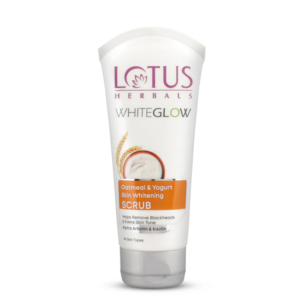 Lotus Herbals Cosmetics WhiteGlow Skin Brightening Oatmeal & Yogurt Scrub