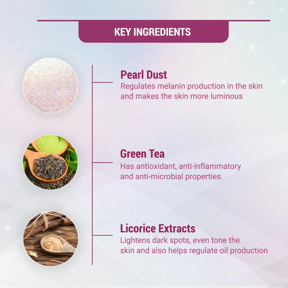 Lotus Herbals Cosmetics Radiant Pearl Cellular Lightening Salon Grade 4 Facial Kit