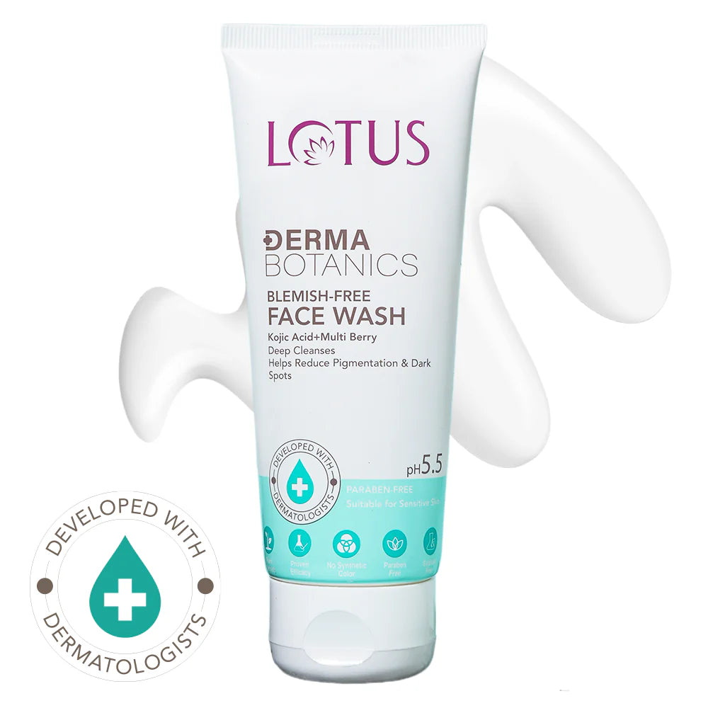Lotus Cosmetics Derma Botanics Kojic Facewash+Deep Hydra Creme Cream Combo