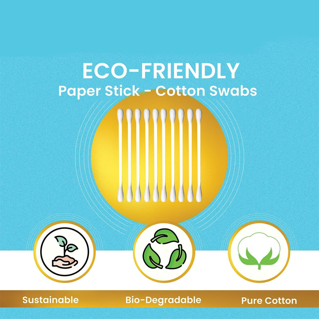 Dr Morepen Buds 100% Pure Cotton & Eco Friendly Earbuds 100 Cotton Buds