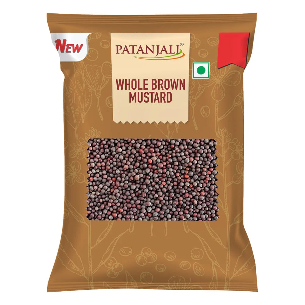 Patanjali Whole Brown Mustard (Rai) 4 X 22g