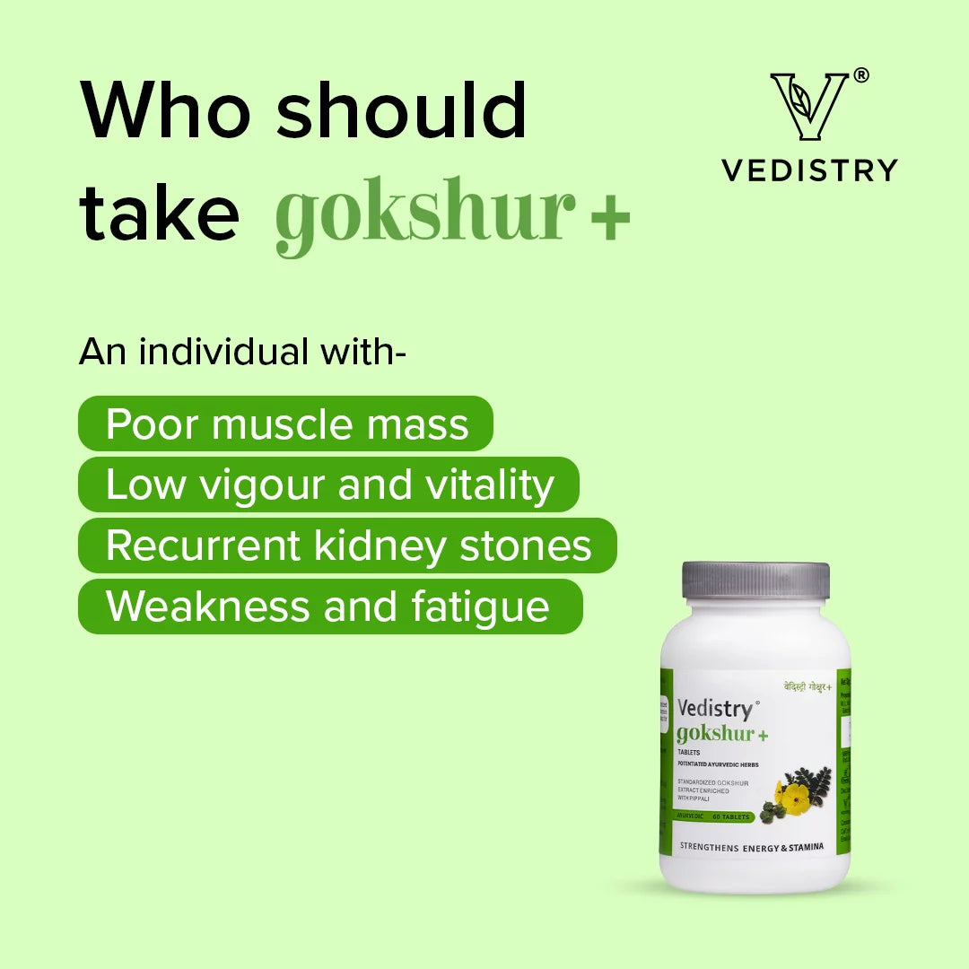 Vedistry Ayurvedic Gokshur+ 60 Tablets