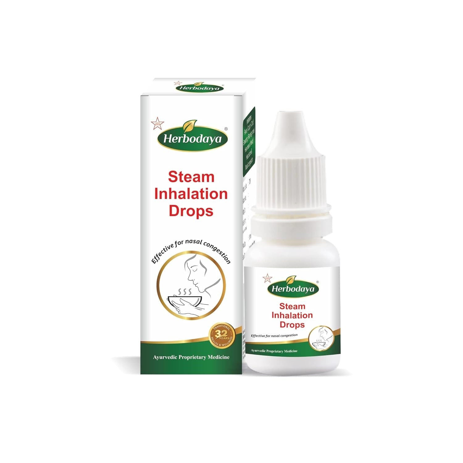 2 X Skm Siddha Ayurveda Steam Inhalation Drops 10ml