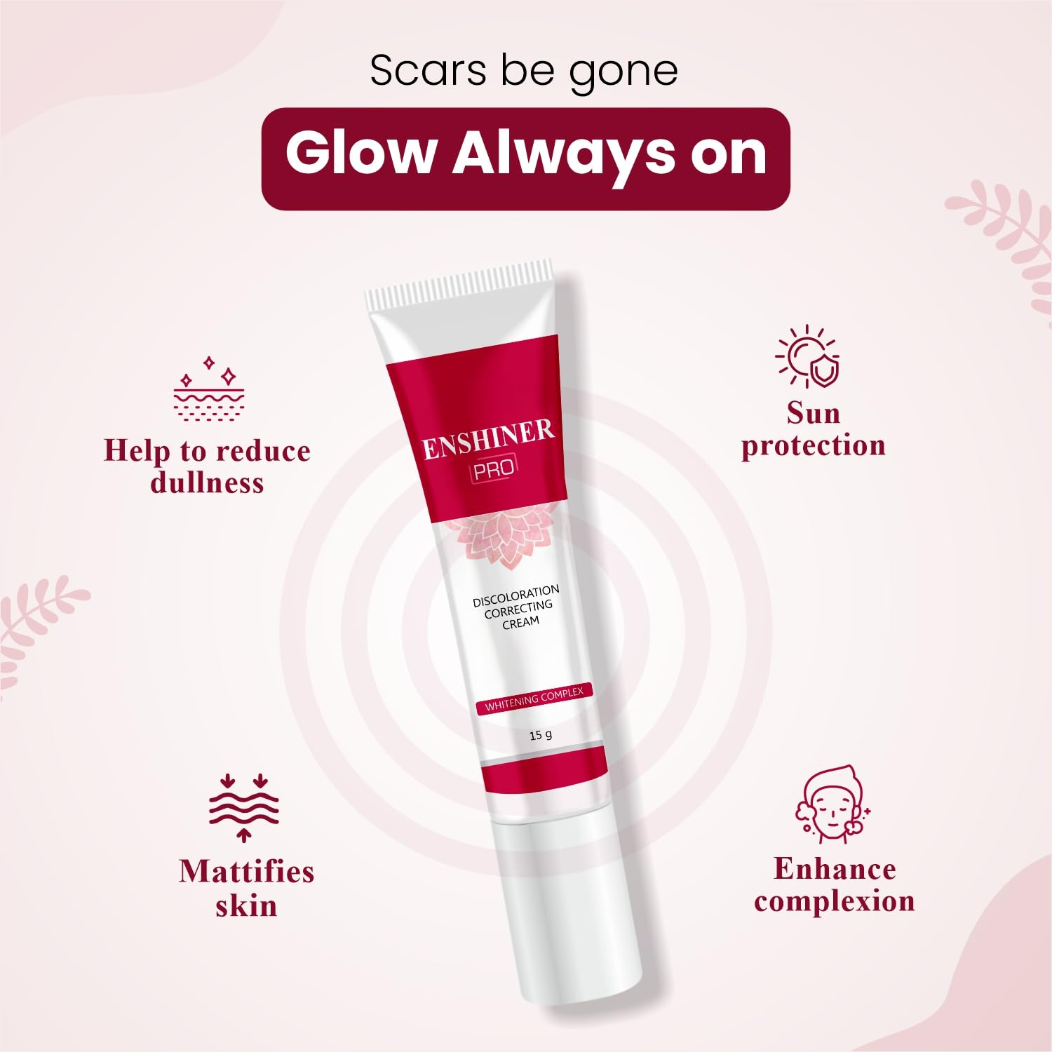 Leeford Enshiner Pro Discoloration Correcting Cream 15g