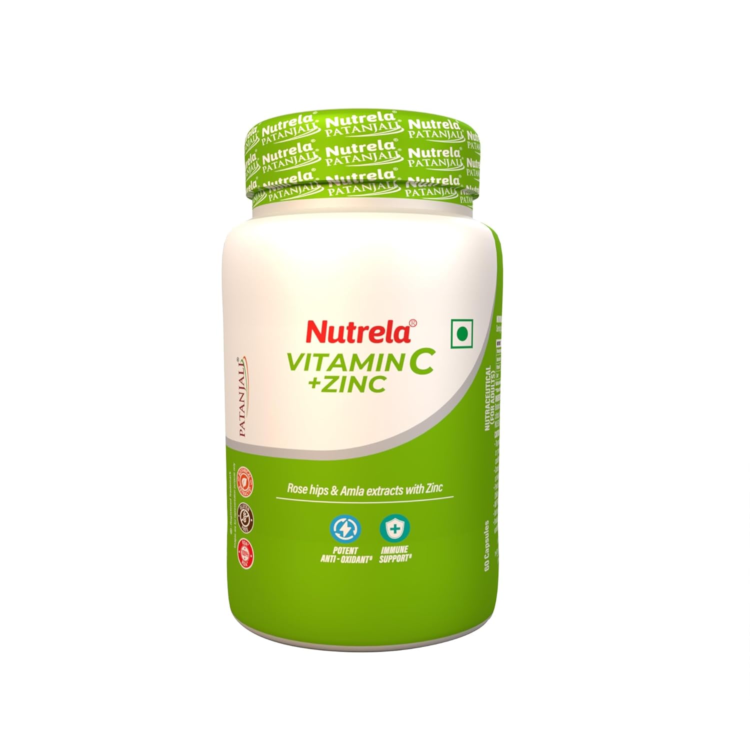 Patanjali Nutrela Vitamin C and Zinc Chewable 60 Tablets