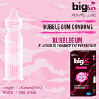 Leeford Bigfun Bubblegum Flavoured Condom 10 Piece