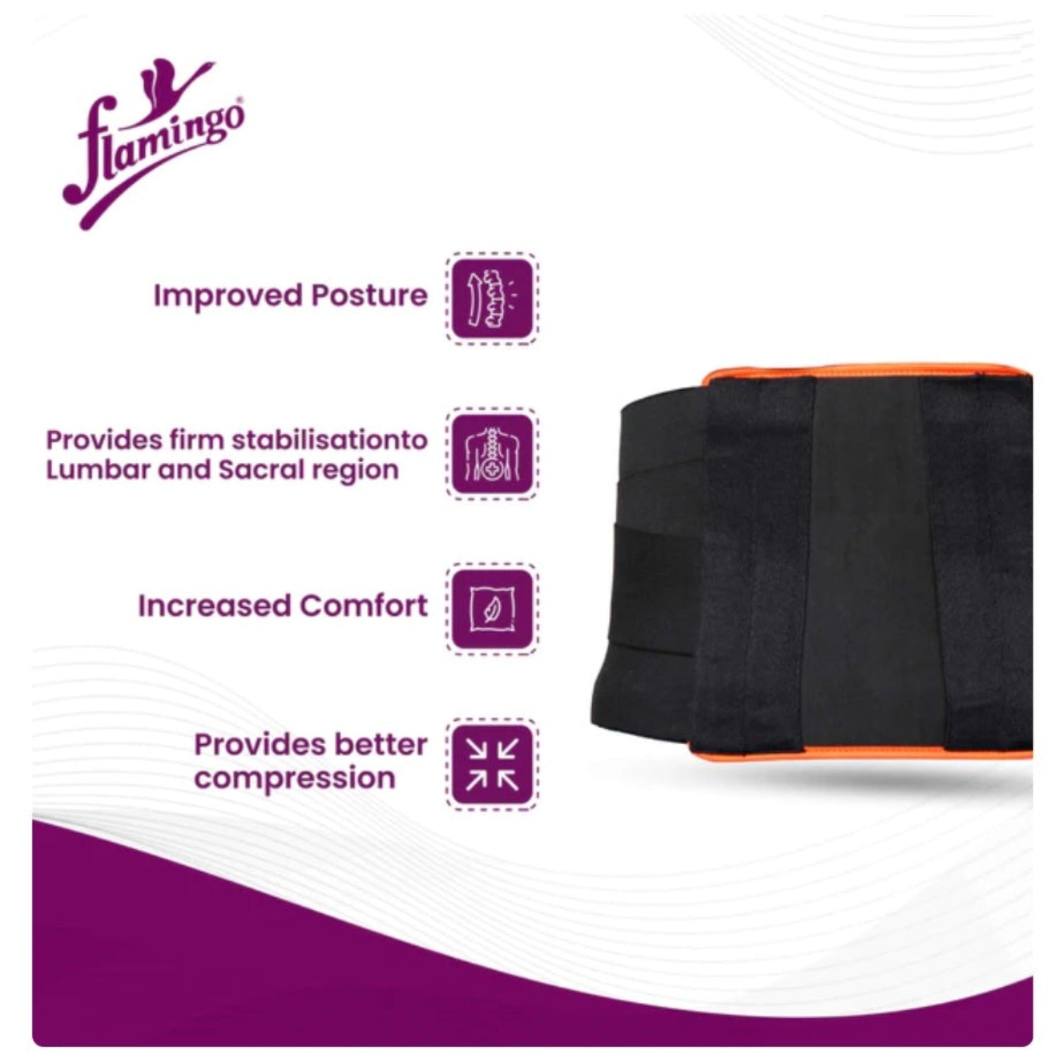 Flamingo Health Orthopaedic Contoured L S Support Unisex Code 2007