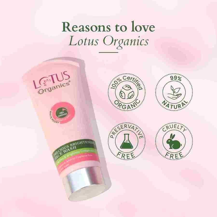 Lotus Organics+ Cosmetics Lotus Precious Brightening Facewash 100g