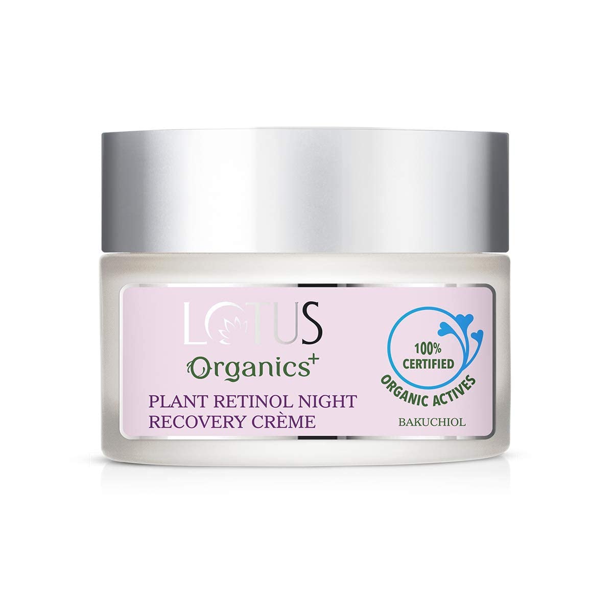Lotus Organics+ Cosmetics Bakuchiol Plant Retinol Night Recovery Crème Cream 50g