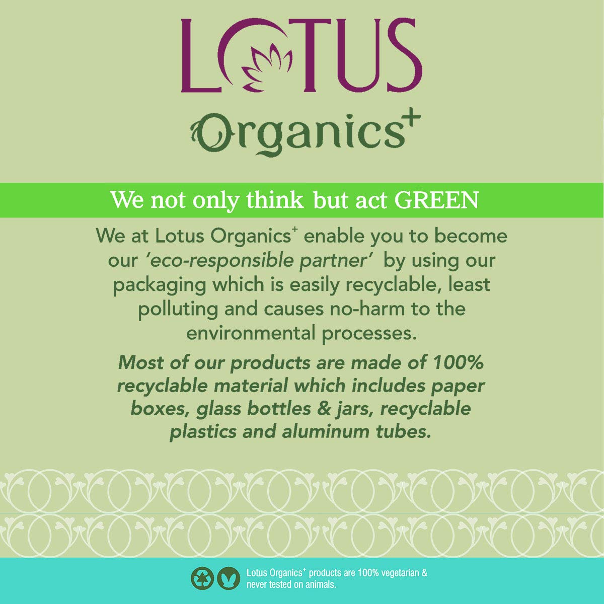 Lotus Organics+ Cosmetics Divine Nutritive Hydrating Lotion SPF-20 50