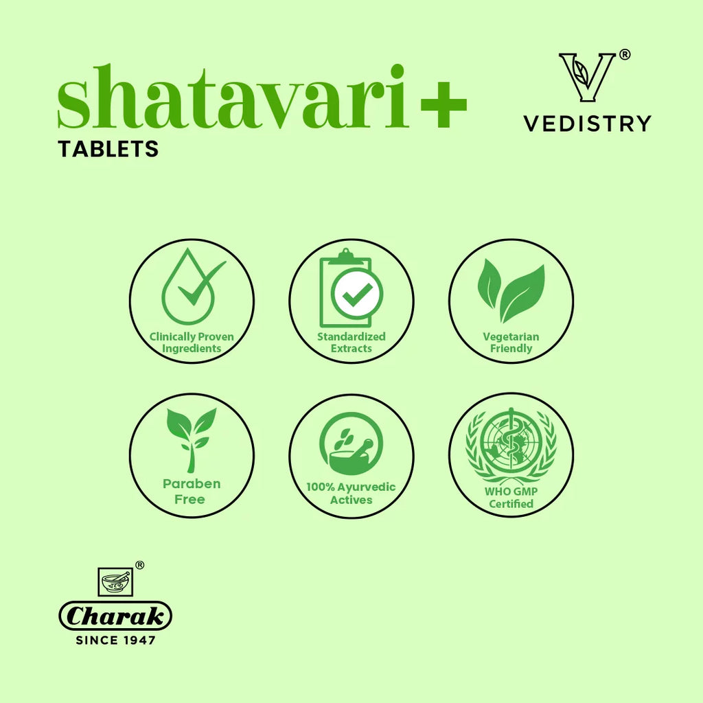 Vedistry Ayurvedic Shatavari+ 60 Tablets