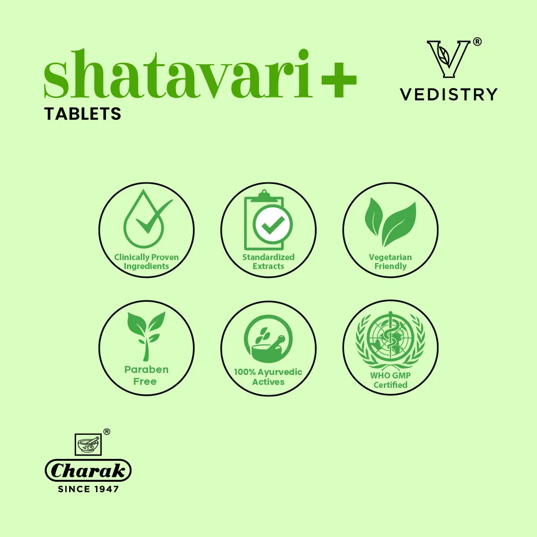 Vedistry Ayurvedic Shatavari+ 60 Tablets
