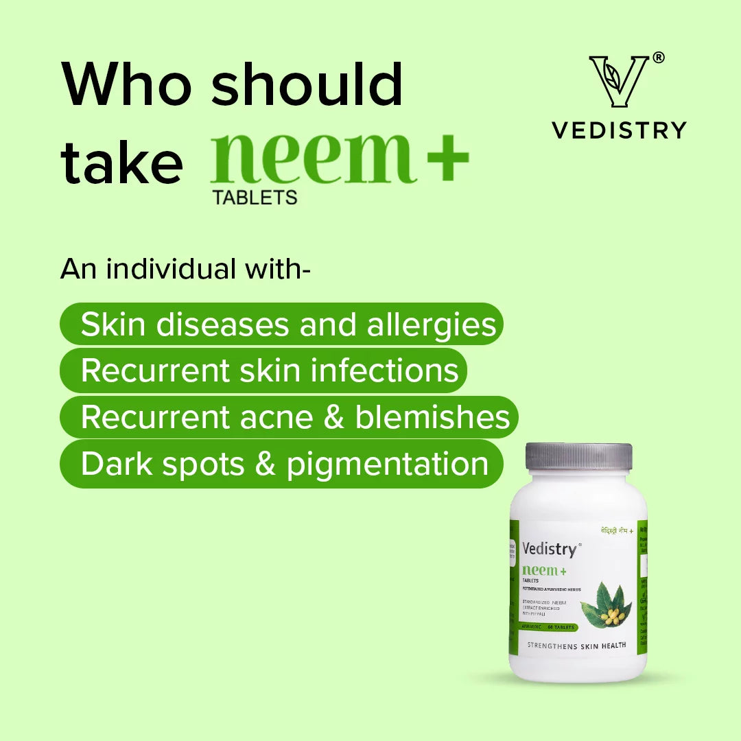 Vedistry Ayurvedic Neem + 60 Tablets