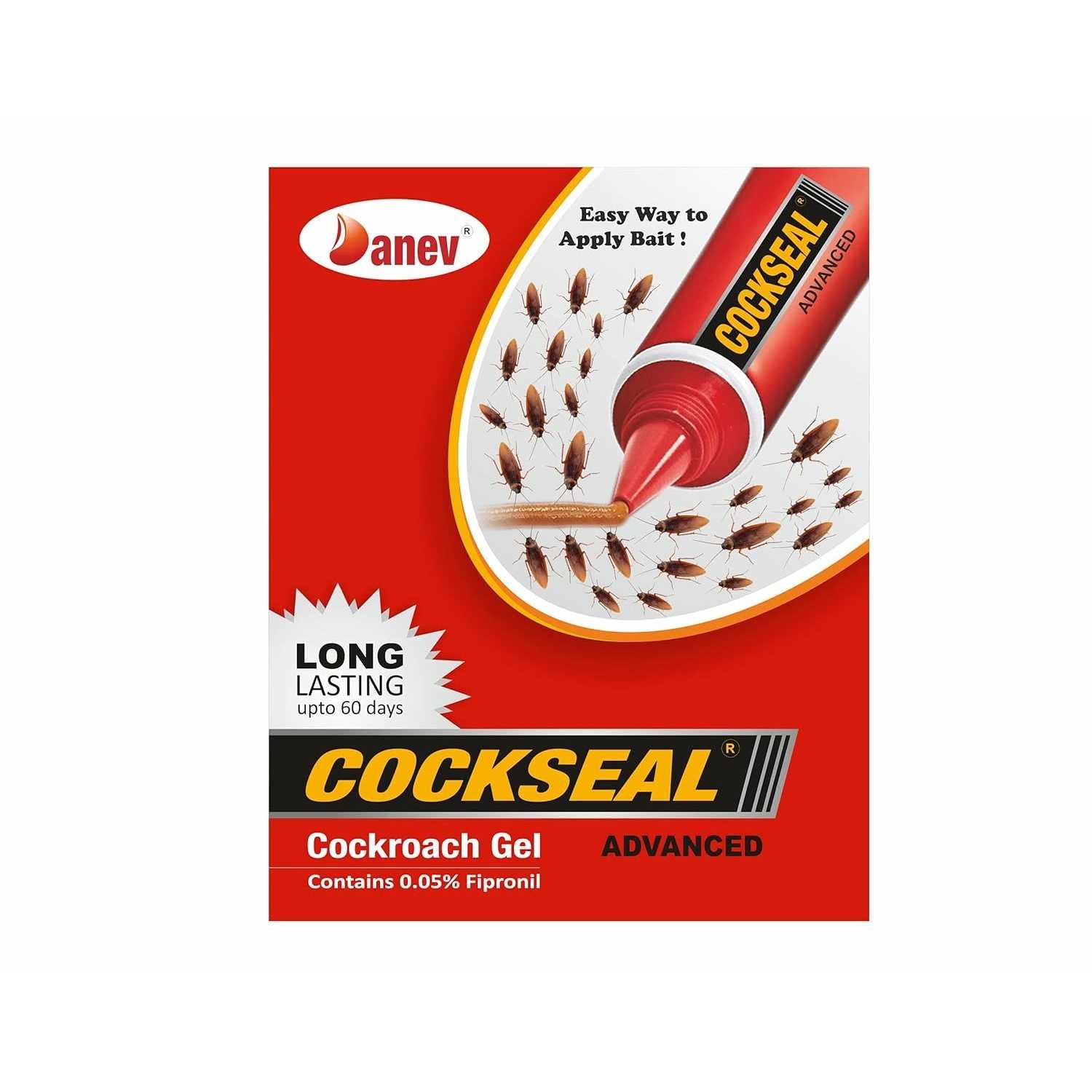 10 X Danev Cockseal Advanced Cockroach Insects Tube Gel