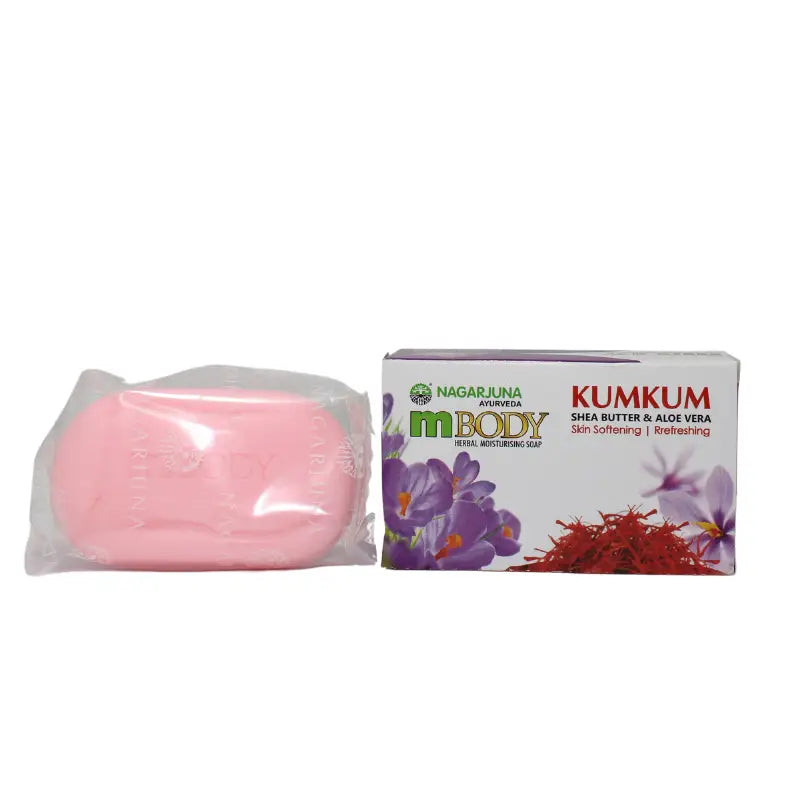 2 X Nagarjuna Ayurvedic Mbody Soap Kumkum 75Gm