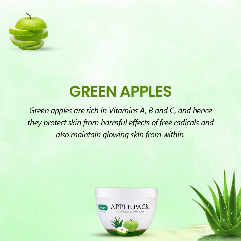 Bakson's Sunny Herbals Apple Pack Aloevera & Green Apple 150gm