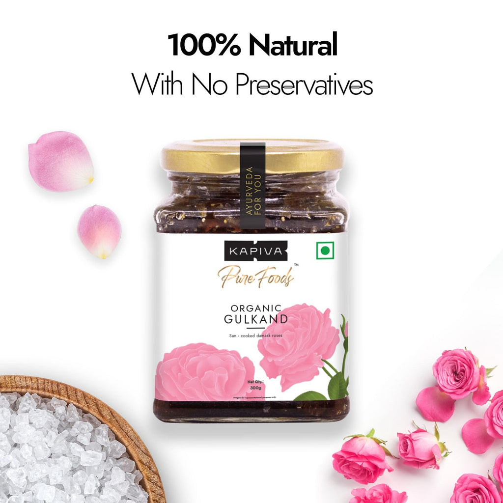 Kapiva Organic Gulkand 300gms (Rose Petal Jam)