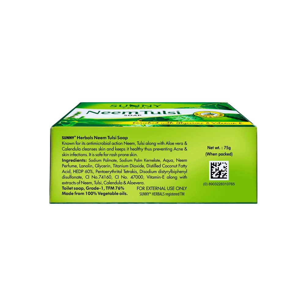 Bakson's Sunny Herbals Neem Tulsi Skin Soap 75gm