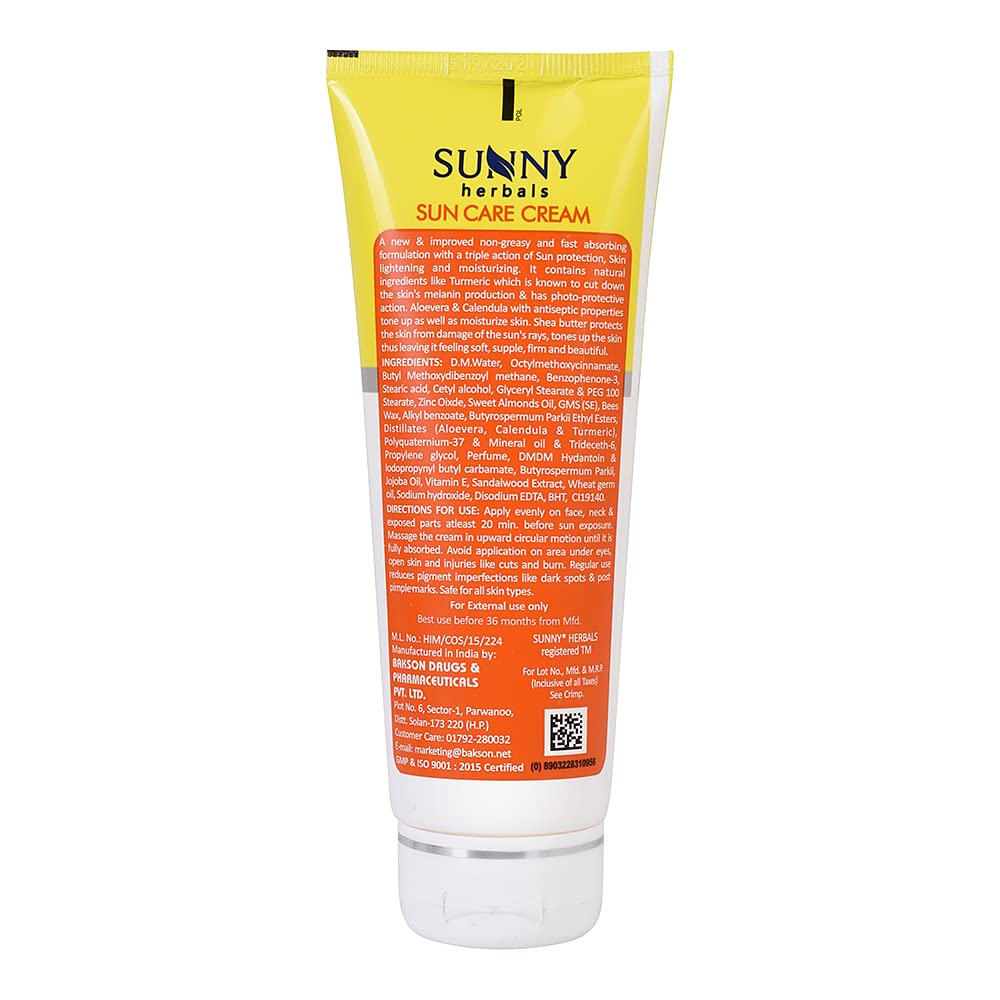 Bakson's Sunny Herbals Sun Care SPF 30 Skin Care Cream 100gm