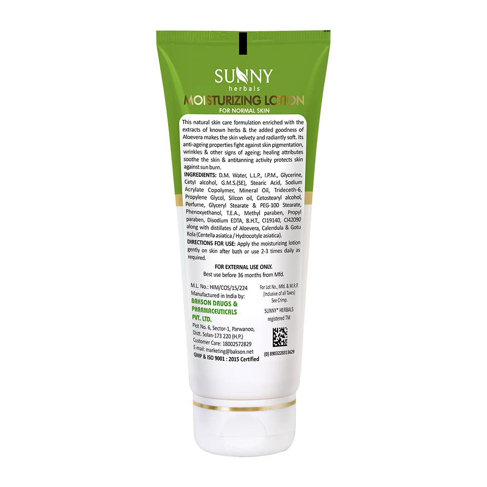 Bakson's Sunny Herbals Moisturizing Skin Care Lotion 100ml