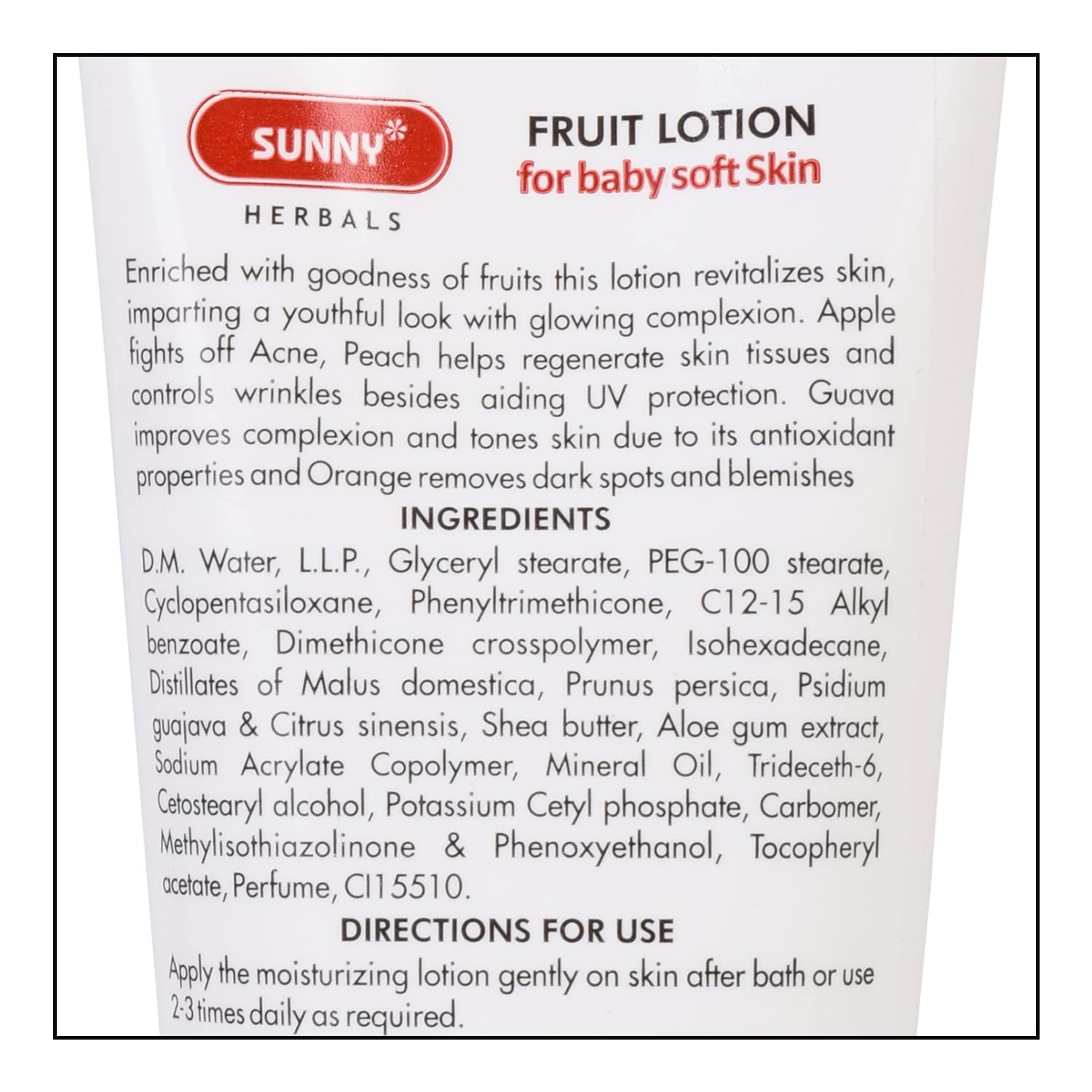 Bakson's Sunny Herbals Fruit with Apple & Orange Lotion 100ml