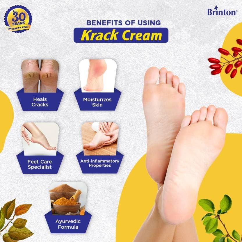 Brinton Ayurvedic Krack Feet Specialist Heal Repair Cream