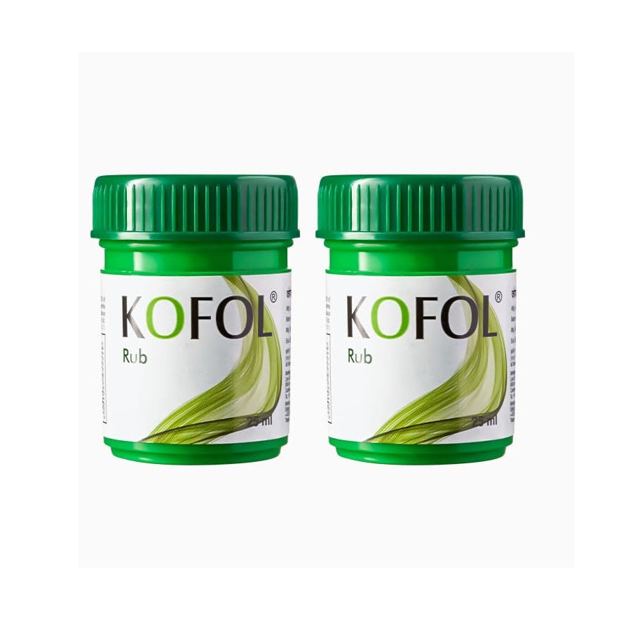 Charak Ayurvedic Kofol Rub Cold Balm 2 x 25 ml