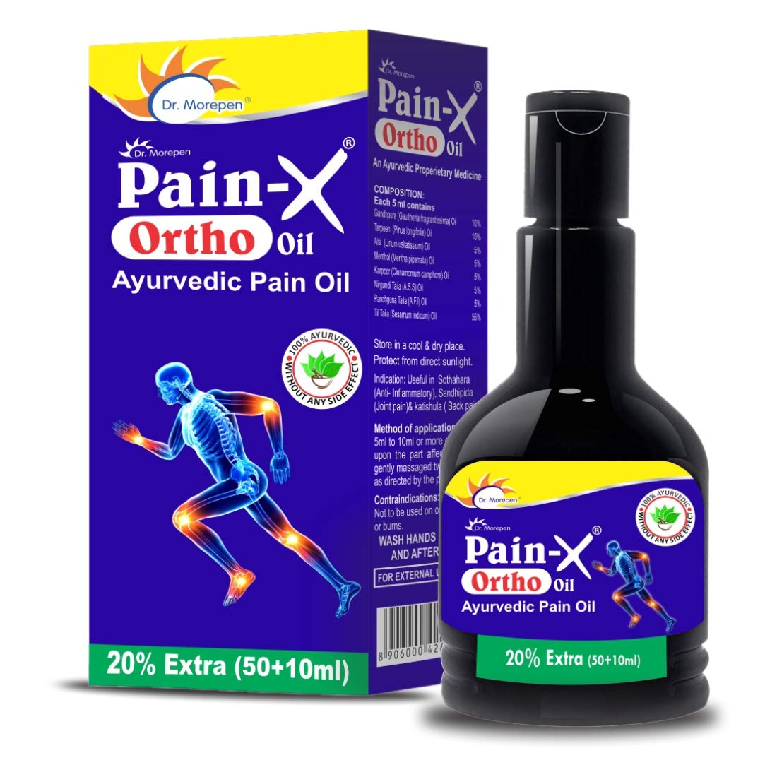 Dr Morepen Pain X Ortho Ayurvedic Pain Oil 60 ML
