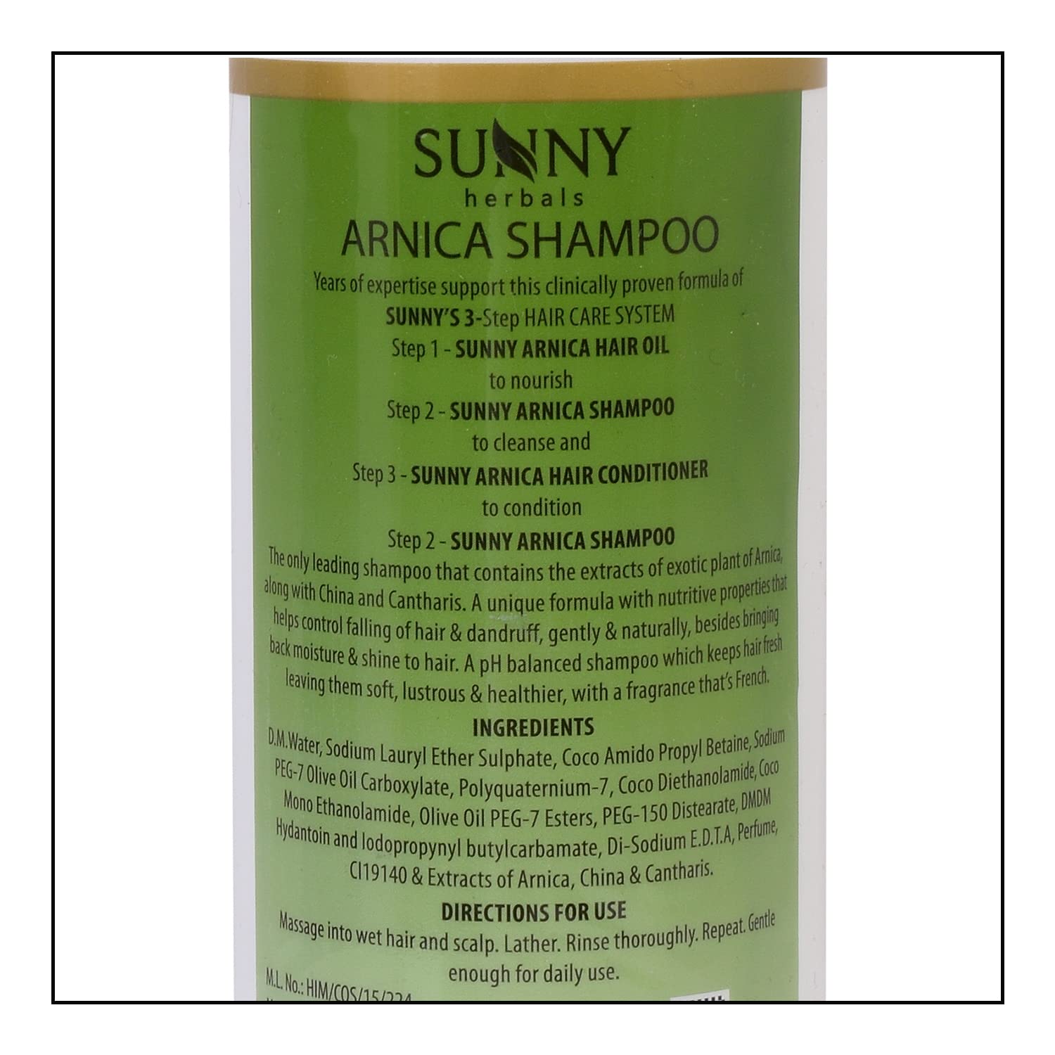 Bakson's Sunny Herbals Arnica Shampoo