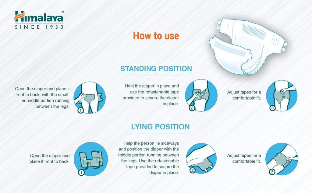 Himalaya Wellness Herbal Adult Live Confident Live Happy Diapers