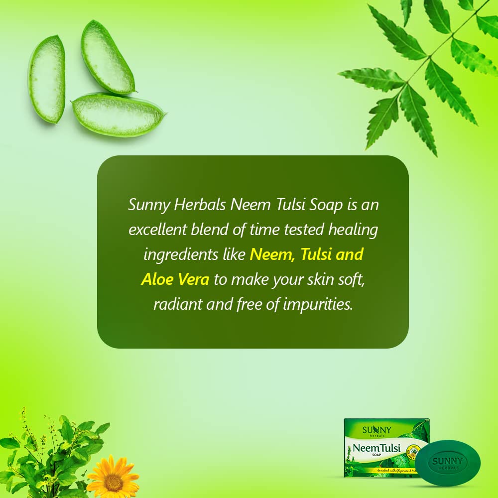 Bakson's Sunny Herbals Neem Tulsi Skin Soap 75gm
