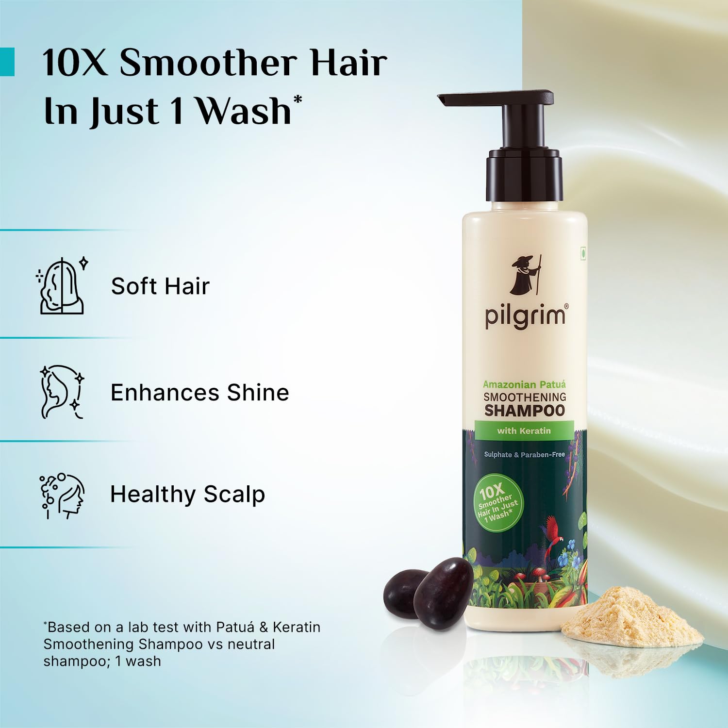 Pilgrim Cosmetics Patuá & Keratin Smoothening Hair Shampoo 200ml