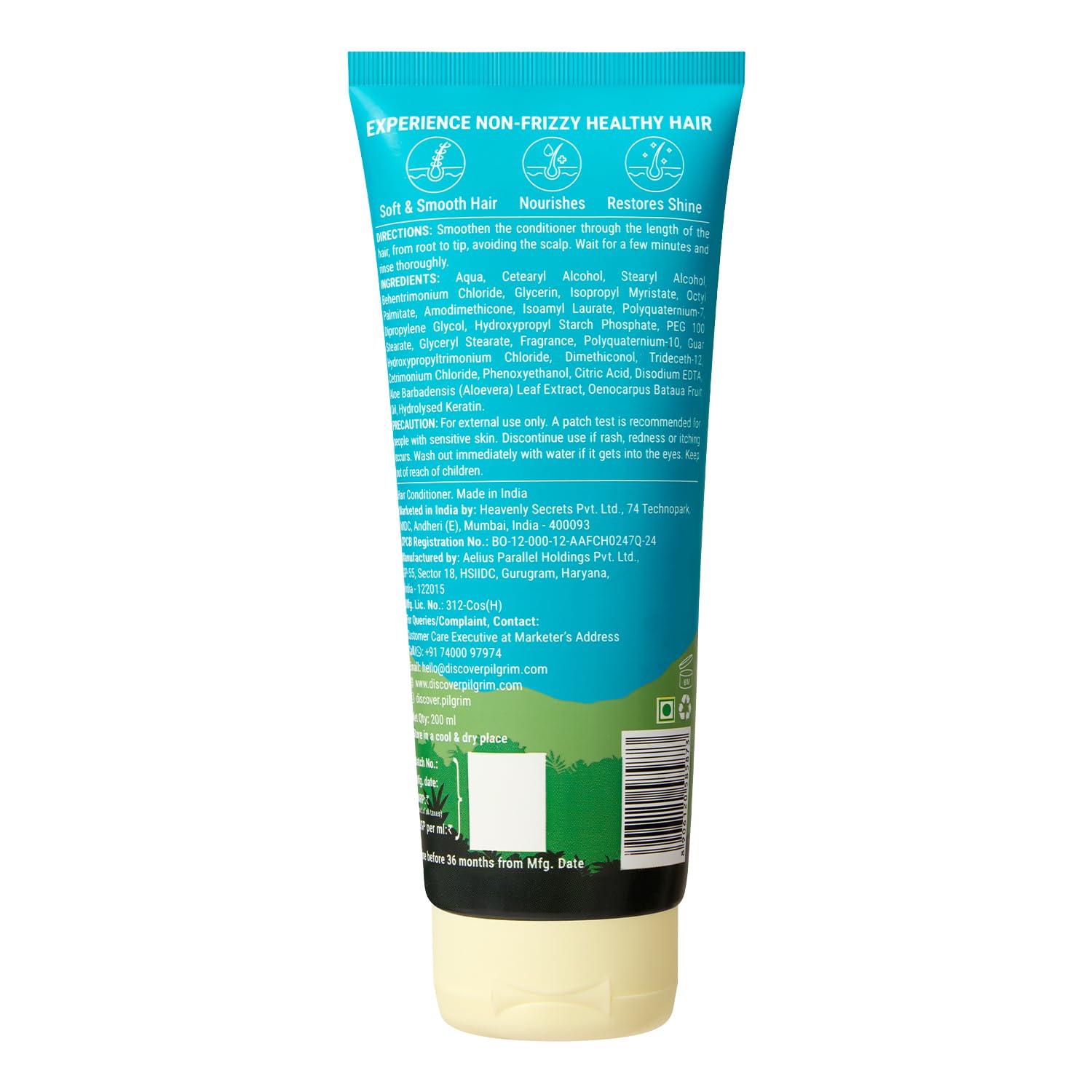 Pilgrim Cosmetics Patuá & Keratin Hair Smoothening Conditioner 200.0 ml 6.8 fl. oz