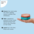 Pilgrim Cosmetics Argan Oil Hair Mask with White Lotus & Camellia 200ml