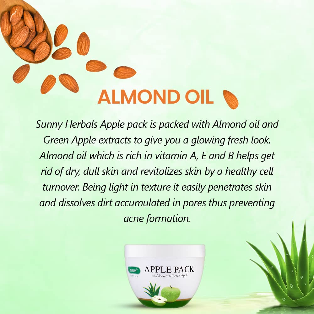 Bakson's Sunny Herbals Apple Pack Aloevera & Green Apple 150gm