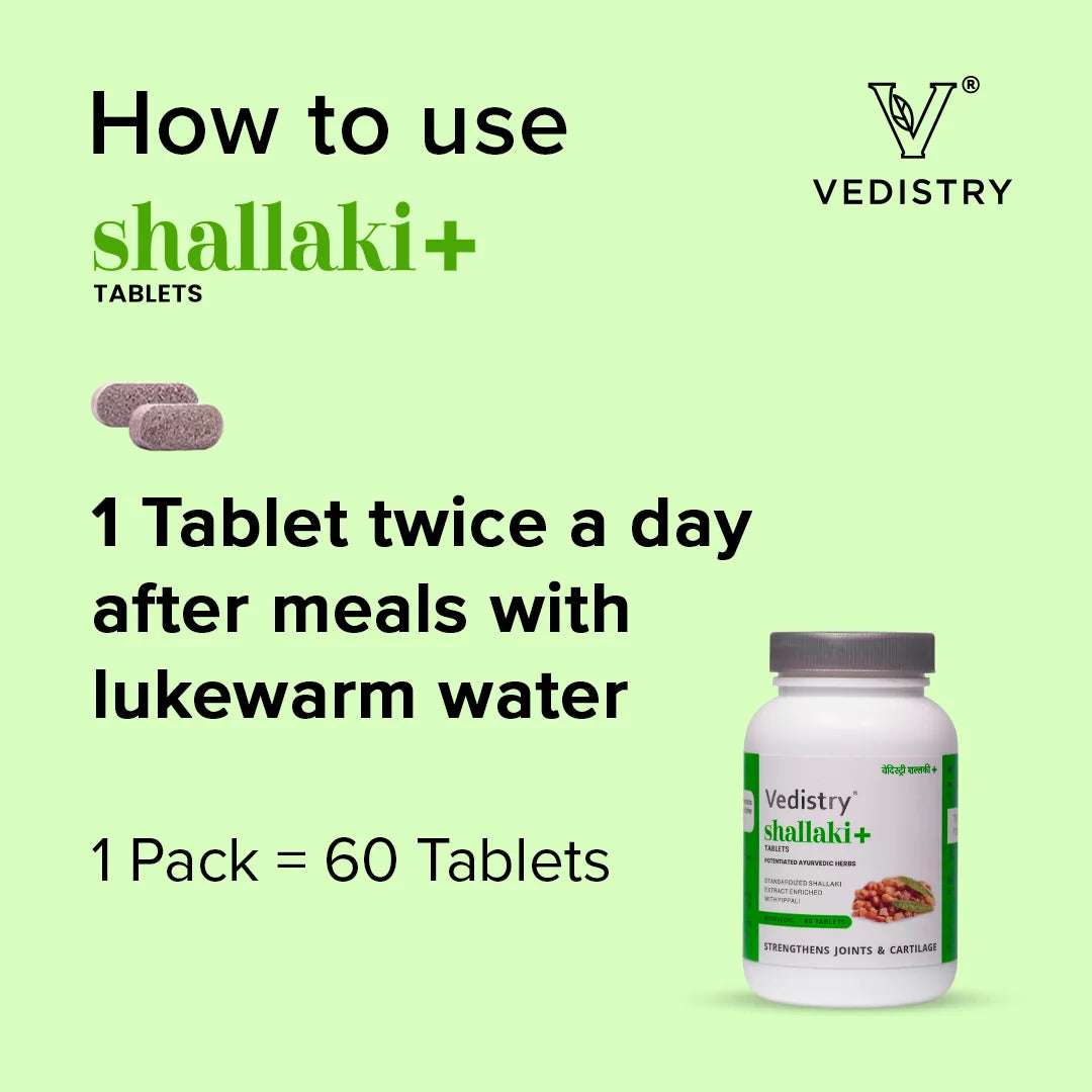 Vedistry Ayurvedic Shallaki+ 60 Tablets