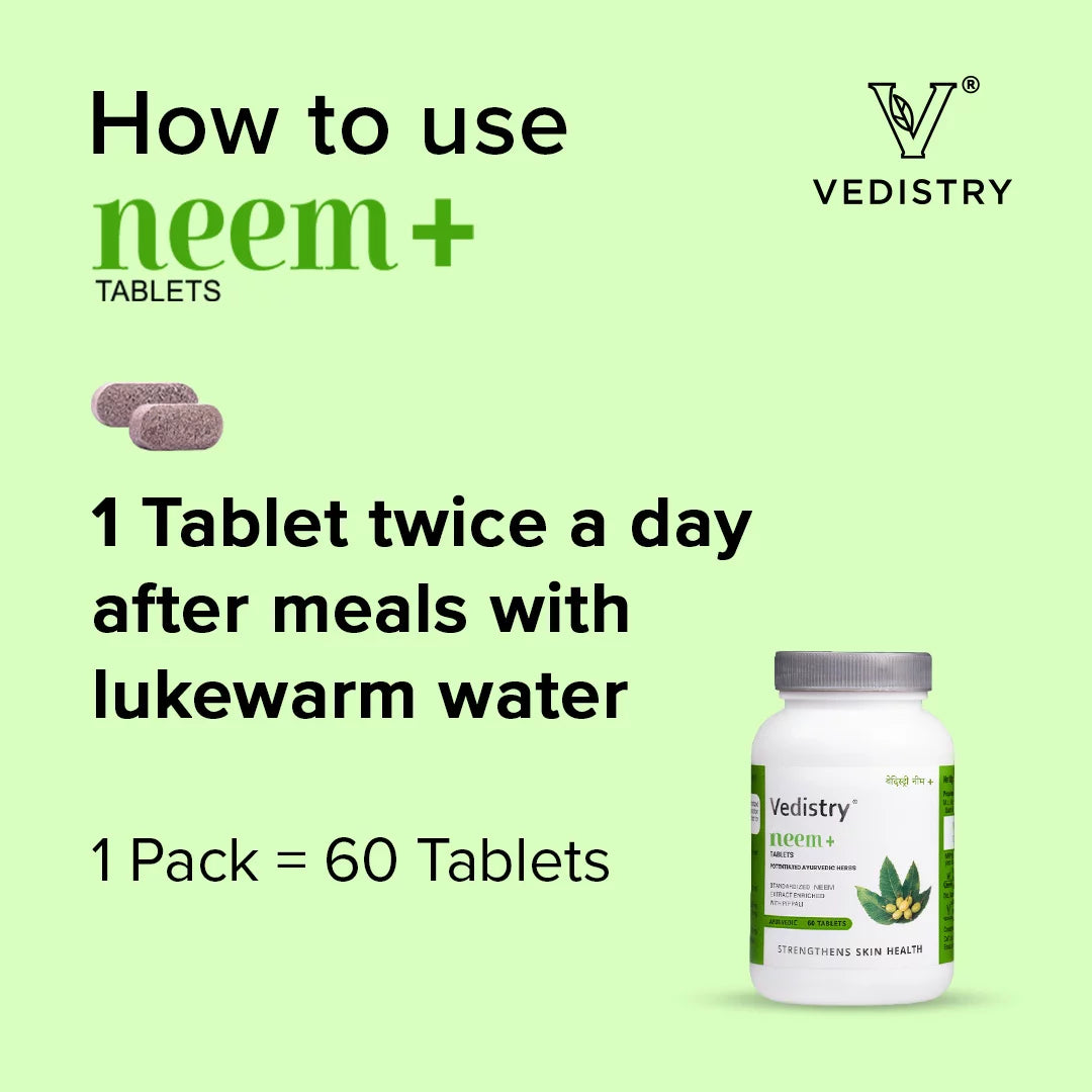 Vedistry Ayurvedic Neem + 60 Tablets