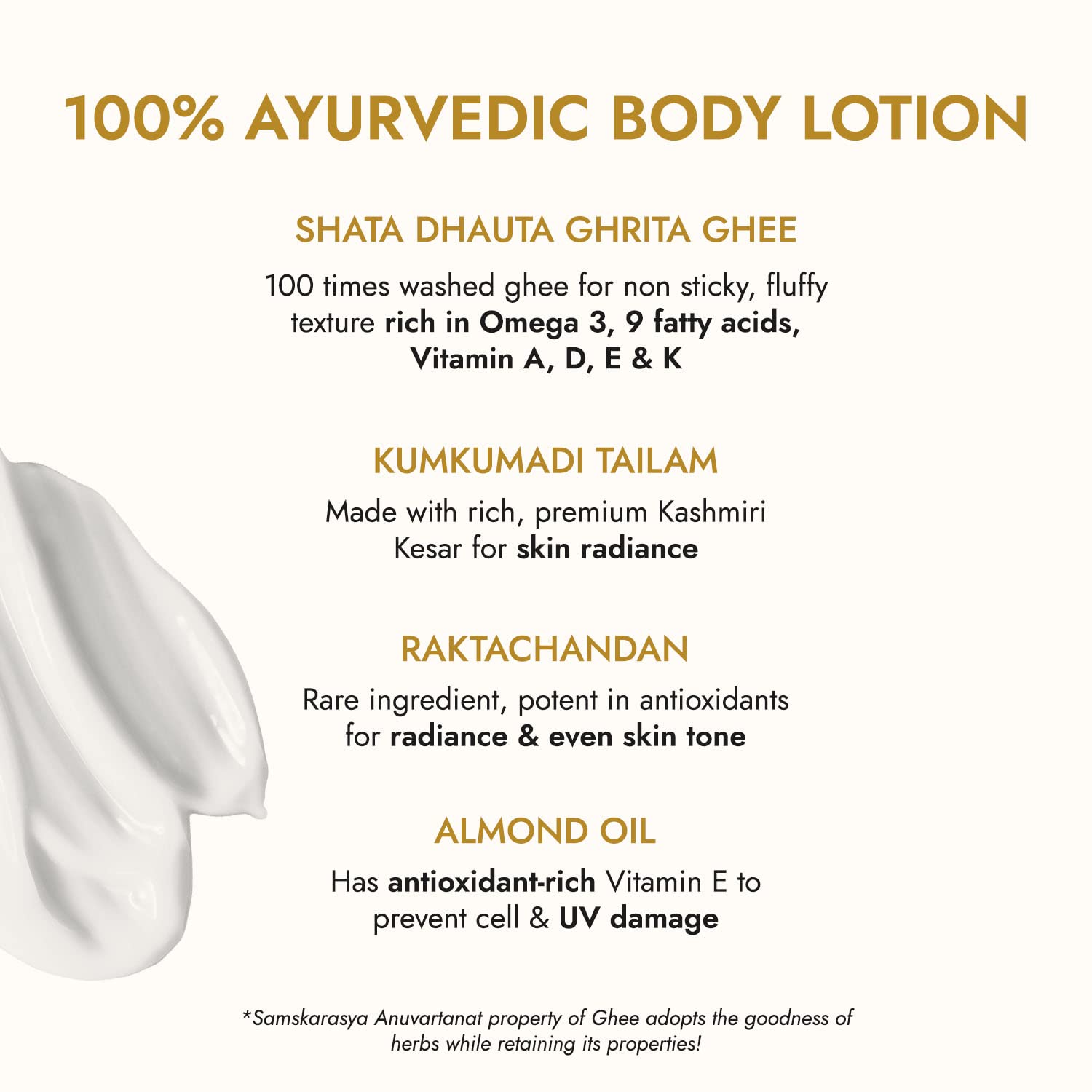 Kapiva Ghee Kumkumadi Body Lotion 200ml