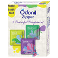 Odonil Zipper Air Freshener Joyful Lavender,Soulful Jasmine & Blissful Citrus 30 g (3 X 10g)
