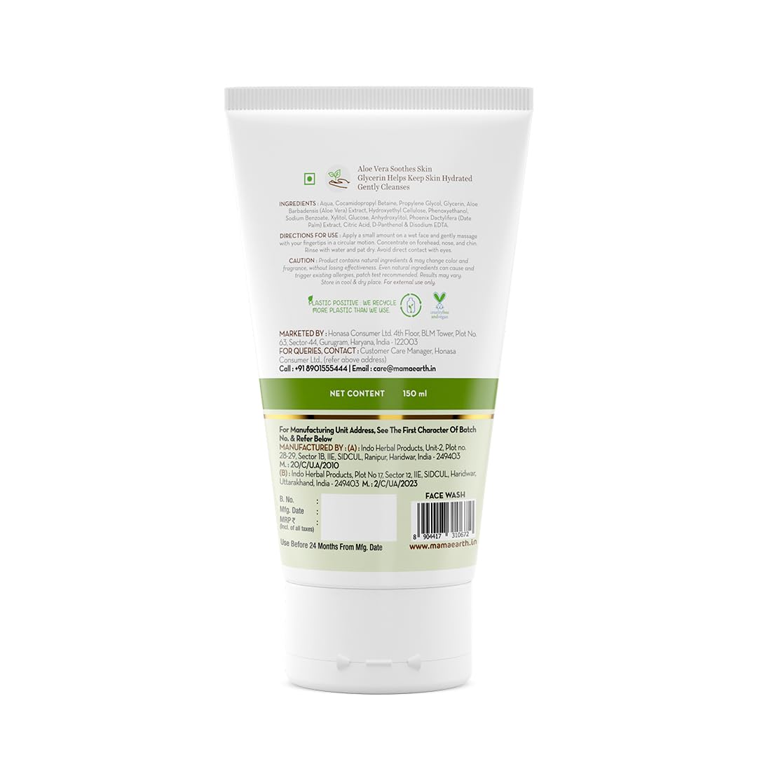 Mamearth Aloe Gentle Face Wash 150ml