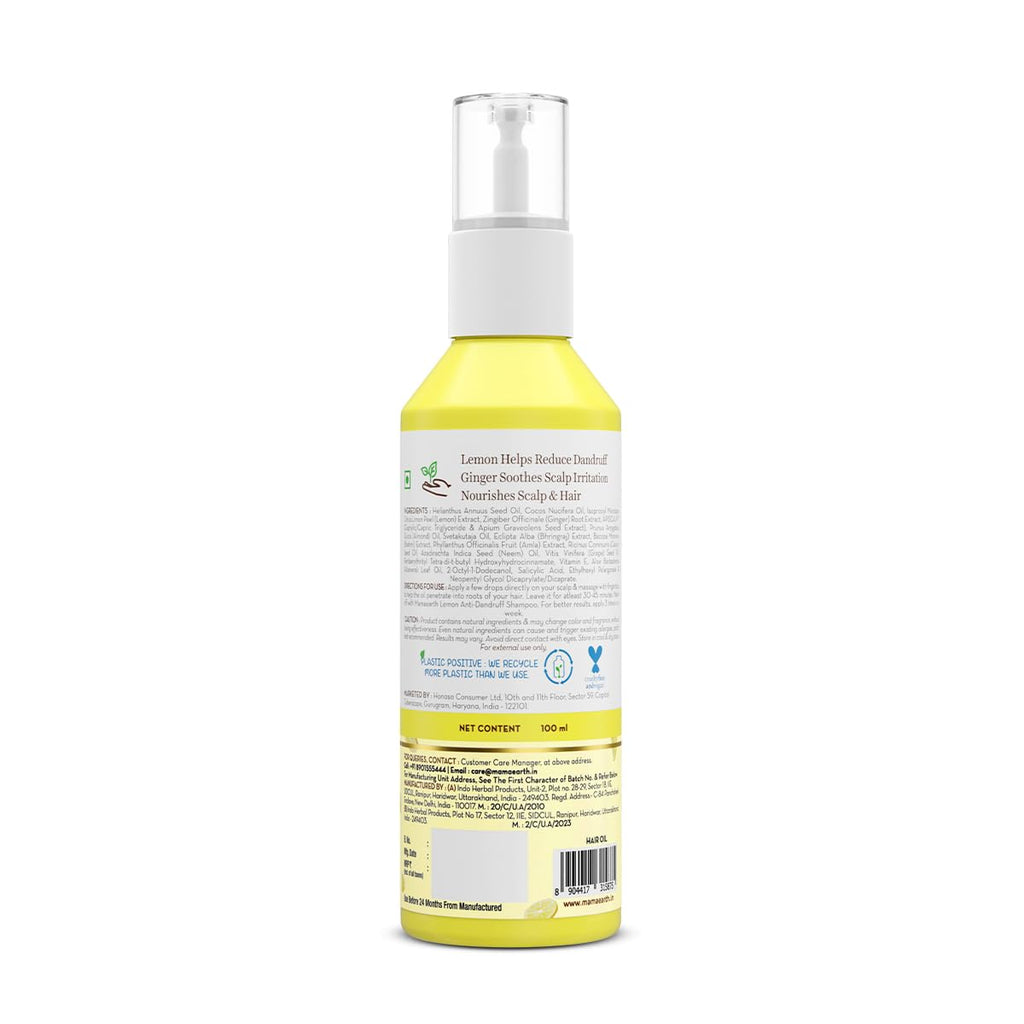 Mamaearth Lemon Anti-Dandruff Hair Oil 100ml