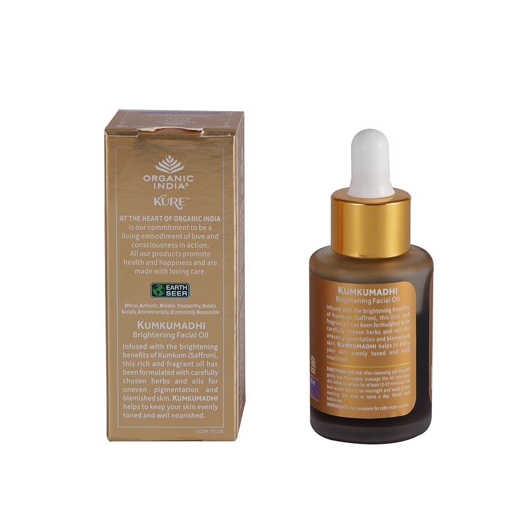 Organic India Facial Serum Kumkumadhi Oil 25ml
