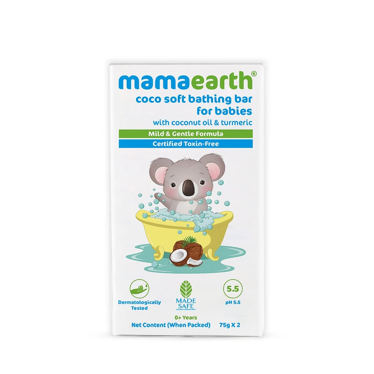 Mamaearth Coco Soft Bathing Bar for Babies Pack of 2*75g