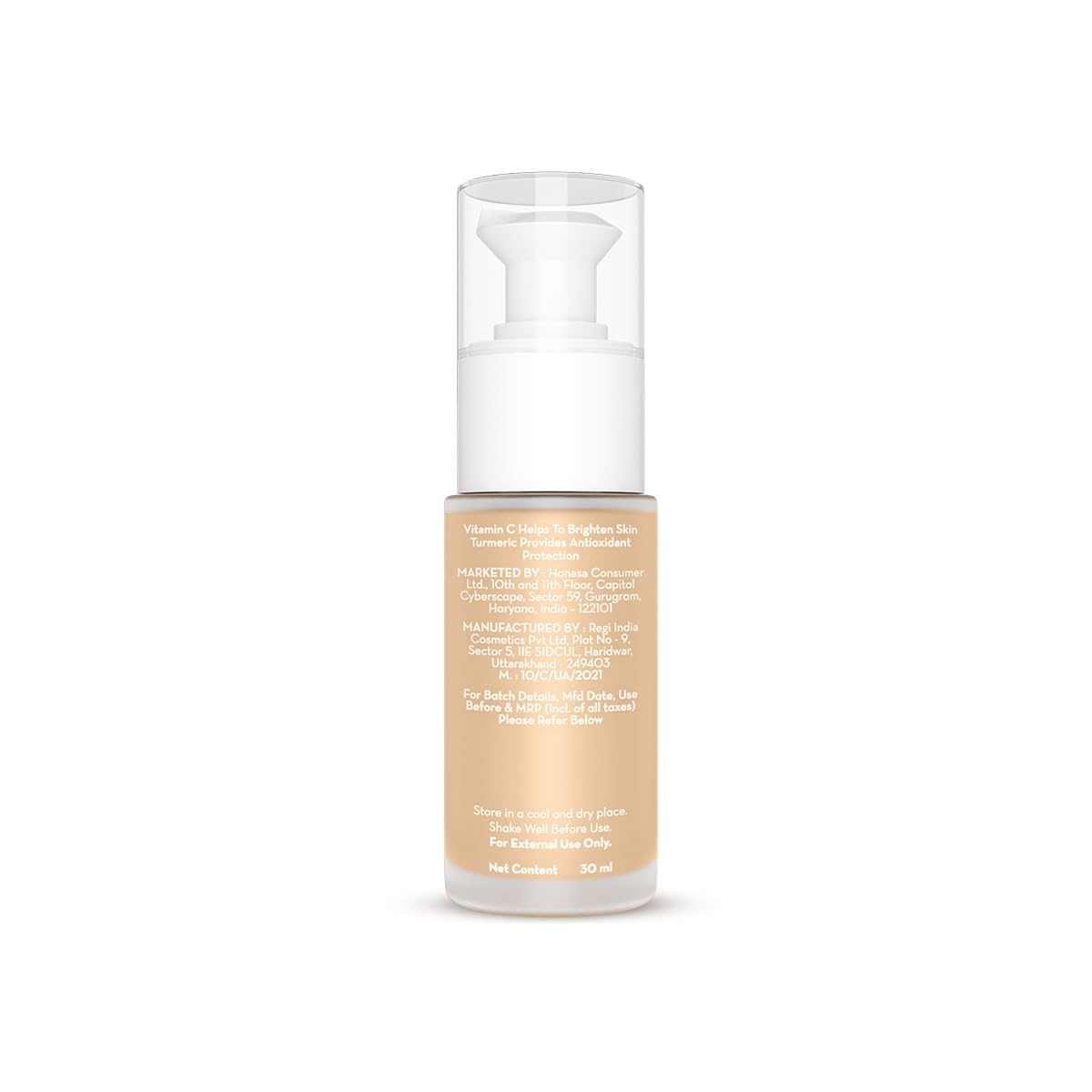 Mamaearth Hydra Glow Full Coverage Foundation With Vitamin C & Turmeric 30ml