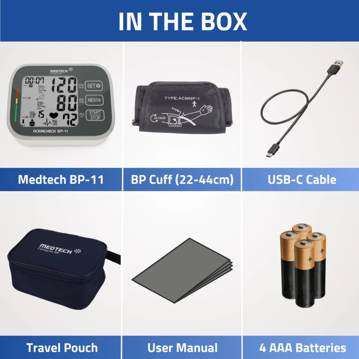 Medtech Automatic Digital BP Machine Blood Pressure Monitor BP11
