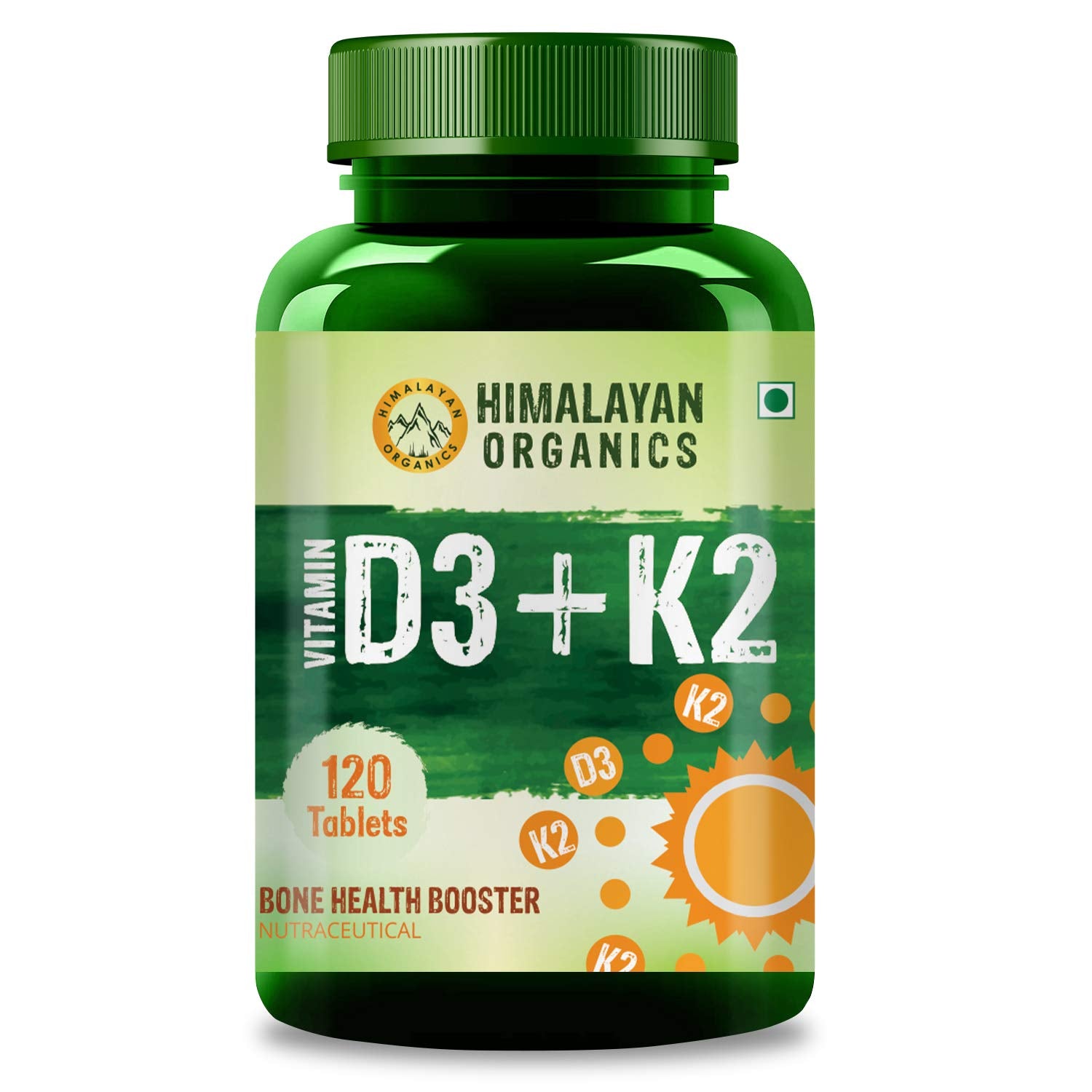 Himalayan Organics Vitamin D3 With K2 120 Tablets