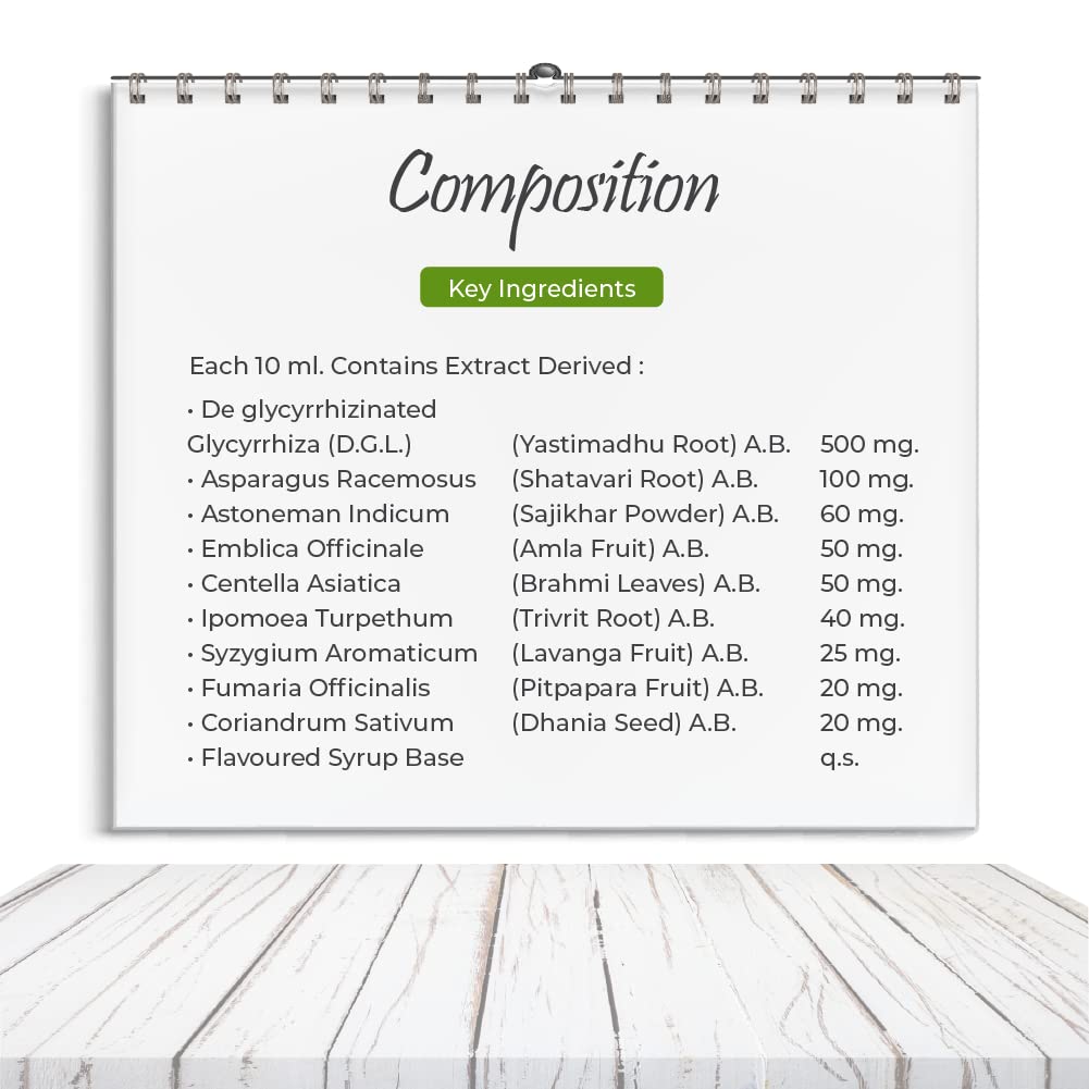 Vital Care Ayurvedic Pepgard Syrup Sugar Free Syrup & Tablets