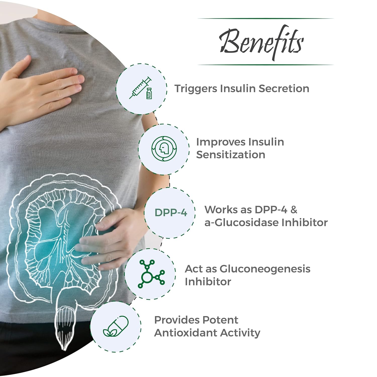 Vital Care Ayurvedic Gluset Forte 100 Capsule