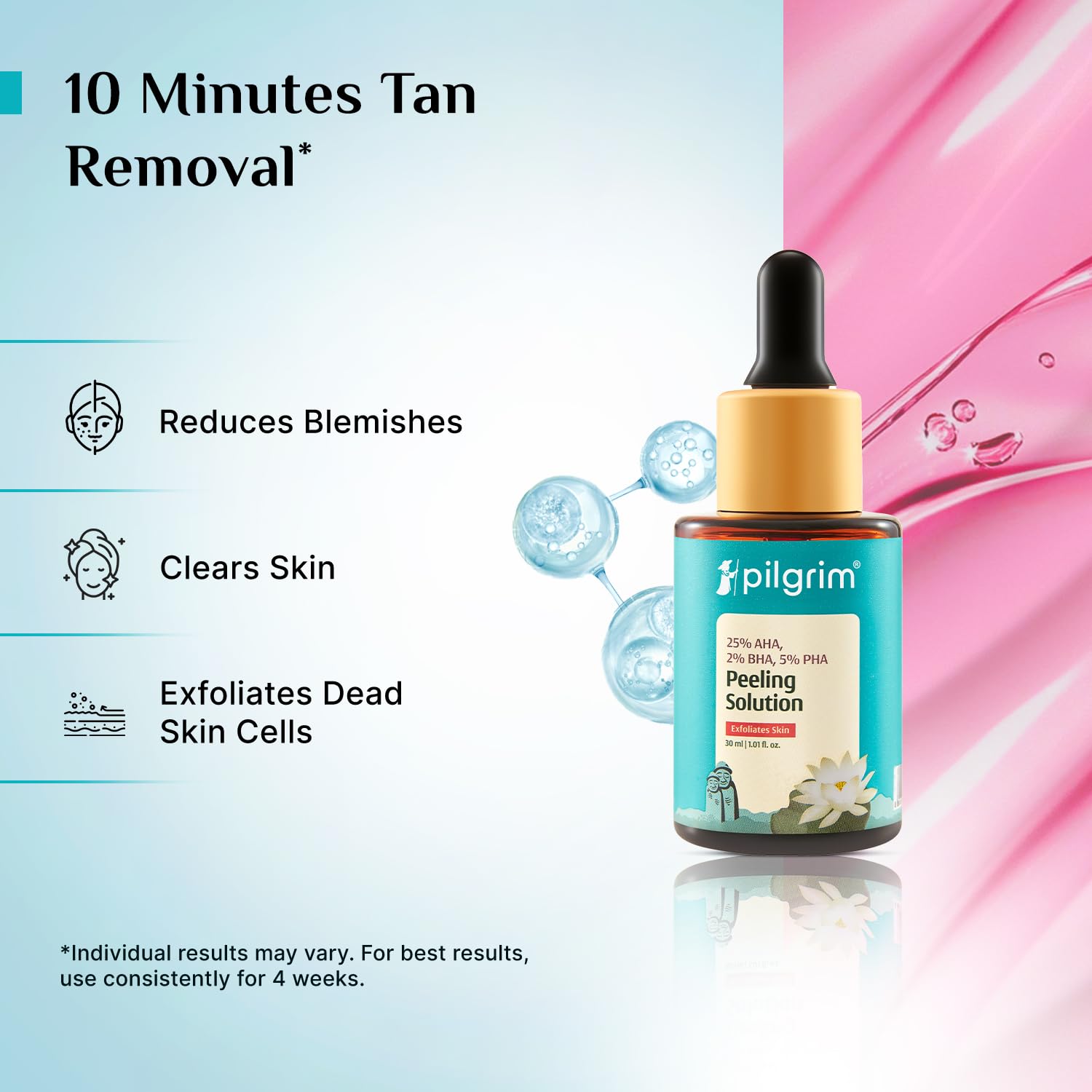 Pilgrim Cosmetics 25% AHA, 2% BHA, 5% PHA Peeling Solution 30ml